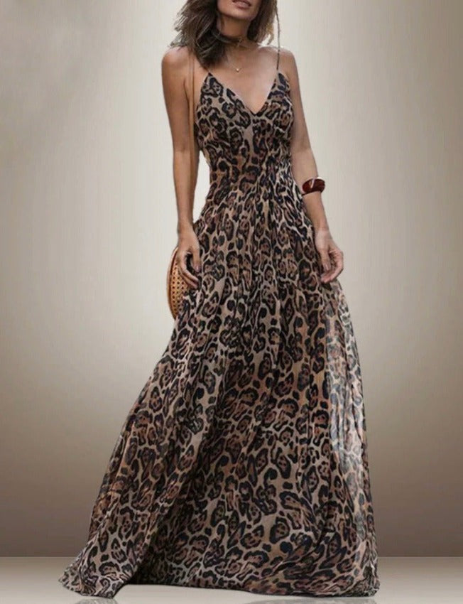 ANISA LEOPARD DRESS