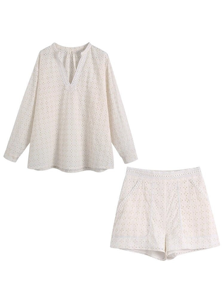 Liona Set (Blouse+Shorts)