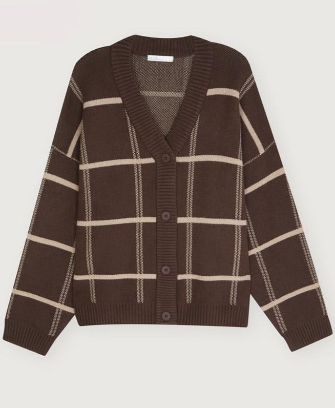 LORRA PLAID CARDIGAN