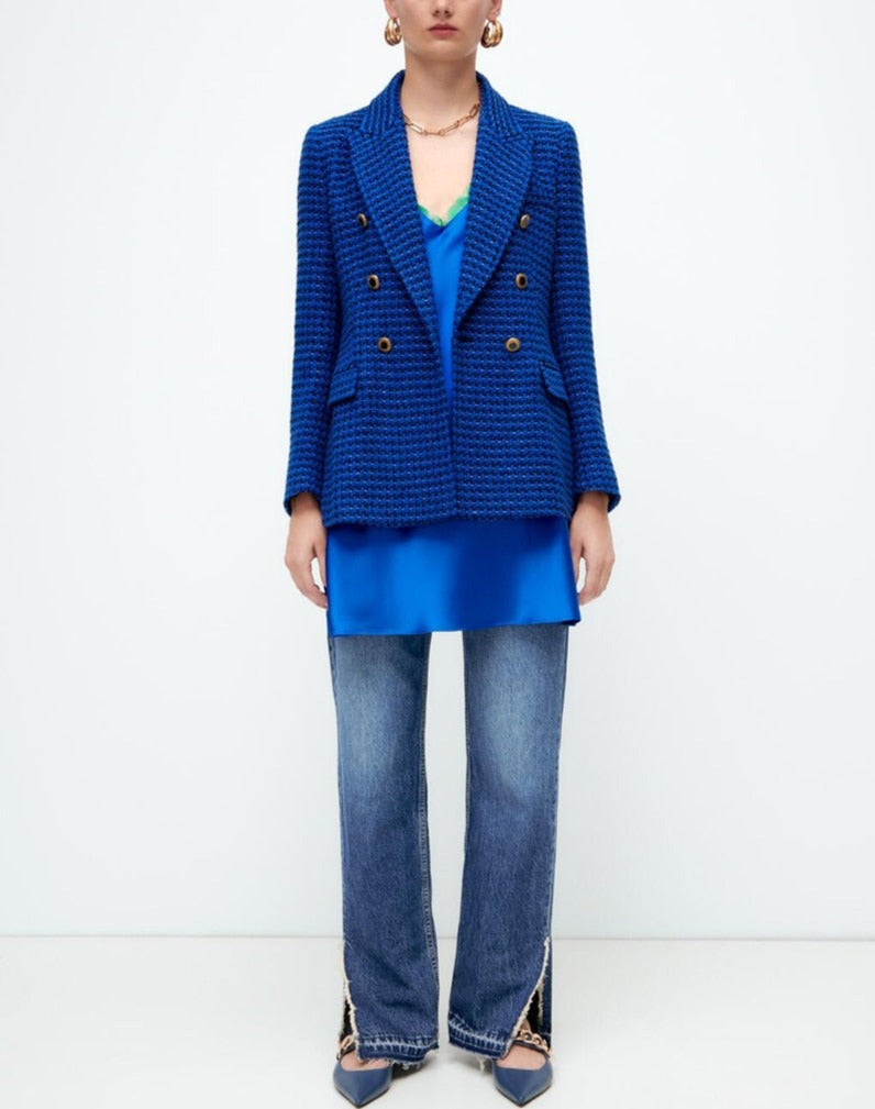 NOELLA COLOR TWEED BLAZER